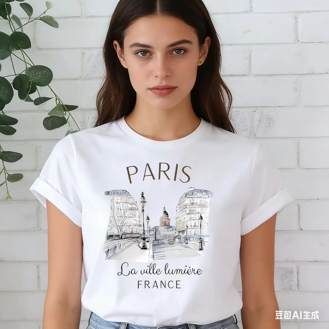 Summer Clothing In Paris - Frankrijk Parijs Stedelijke Architectuur Gedrukt Wit