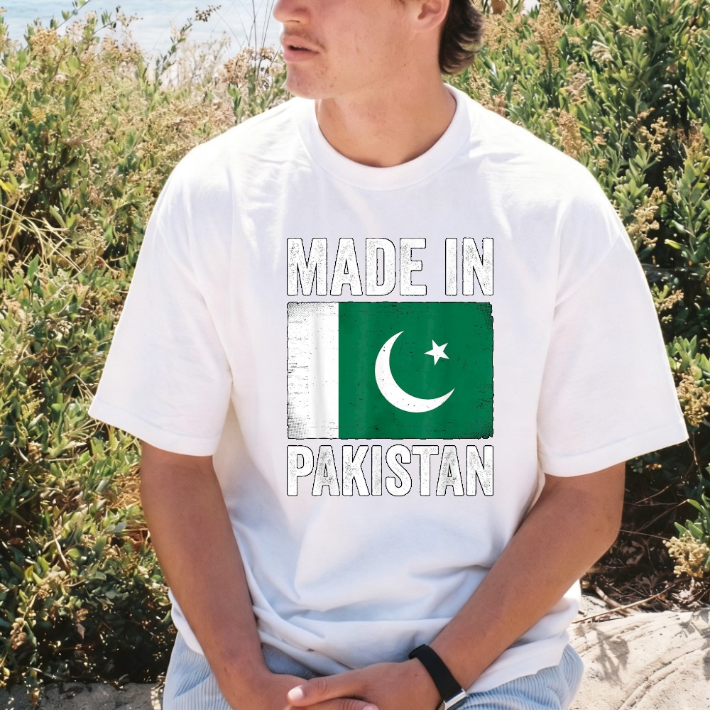Summer Clothing Pakistan - Gemaakt in Pakistan Grappig T-shirt met
