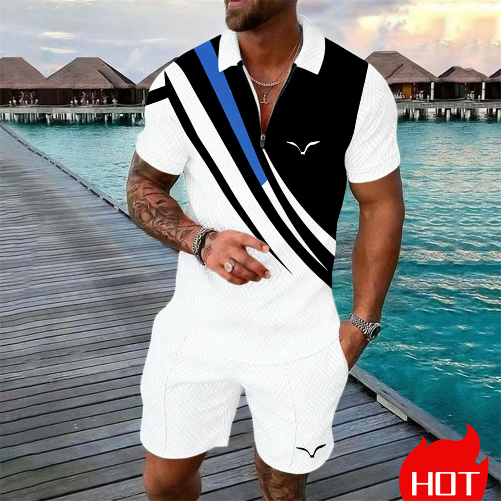Summer Clothing Y2K - Zomerset gestreepte Y2K kleding 2-delige set
