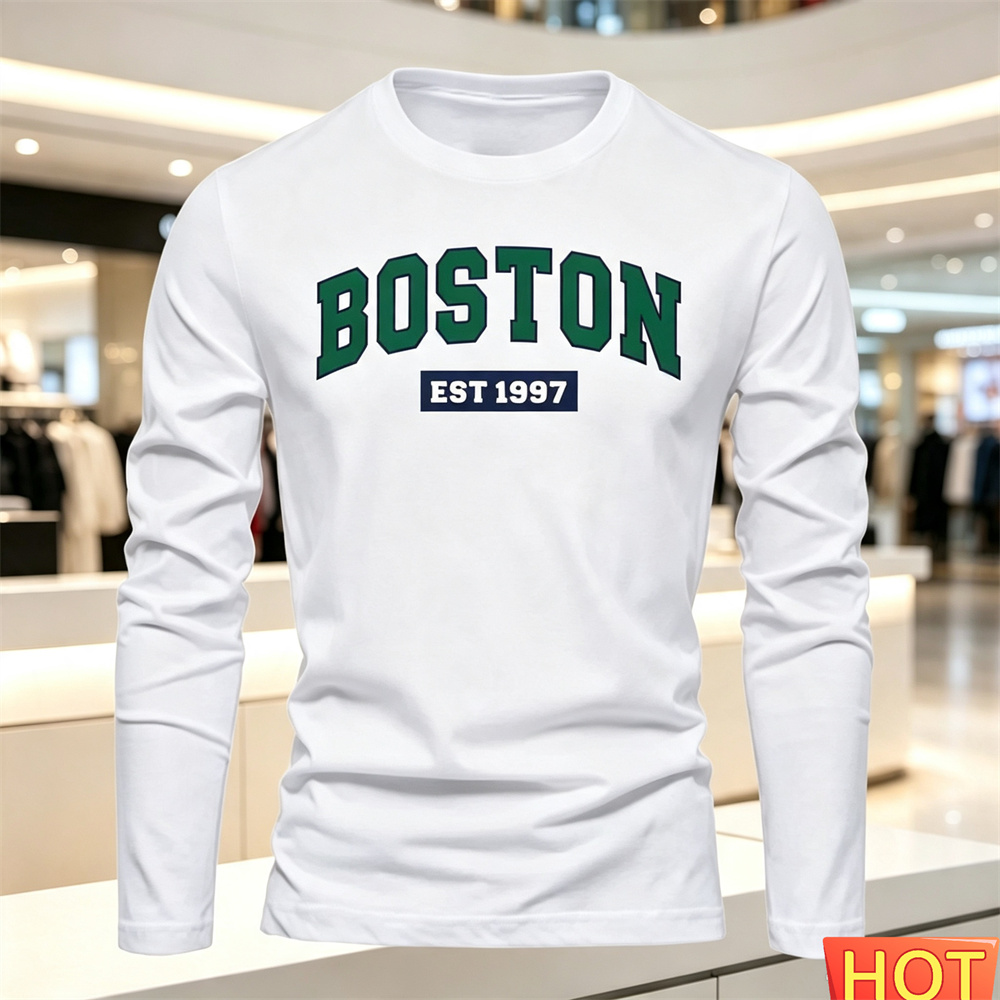 Summer Clothing Y2K - Herfst Zomer heren T-shirt met lange