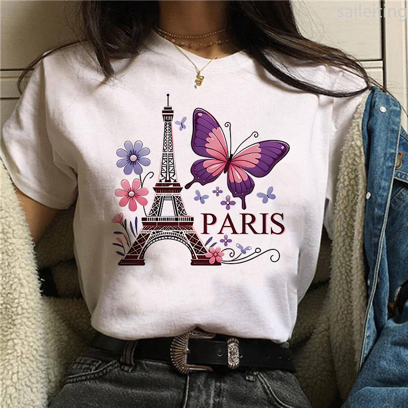 Summer Clothing In Paris - Jaren '90 Kleur Bloem Vlinder Parijs