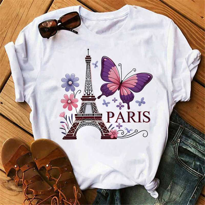 Summer Clothing In Paris - Jaren '90 Kleur Bloem Vlinder Parijs