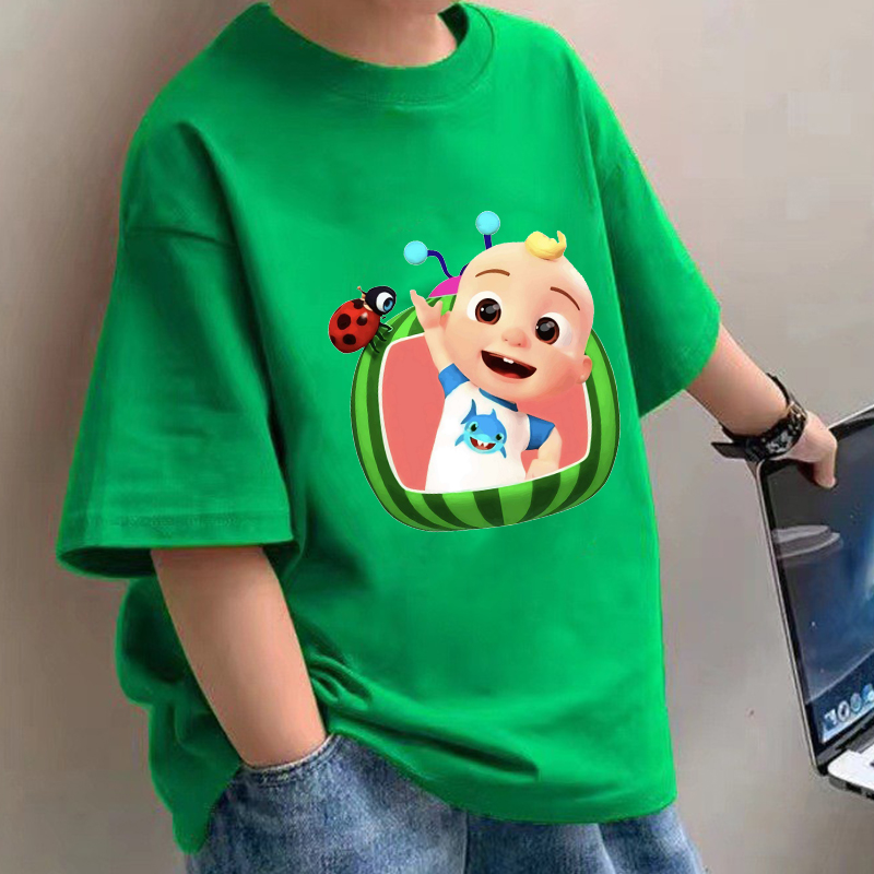 Summer Clothing Girls - Cocomelons Baby T-shirts Anime Katoen Korte