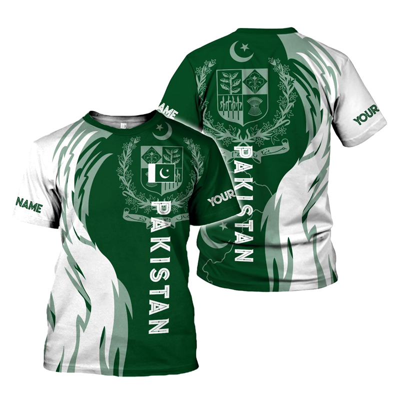 Pakistan Vlag 3D Print heren T - Summer Clothing Pakistan recensie en prijs