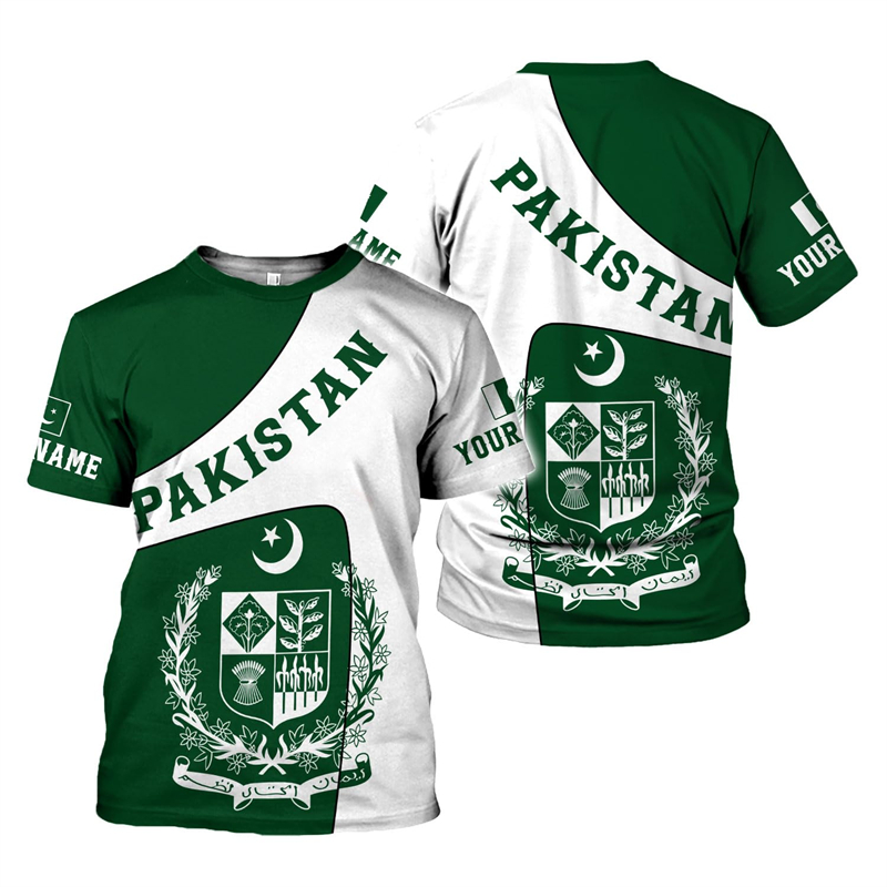 Pakistan Vlag 3D Print heren T - Summer Clothing Pakistan recensie en prijs