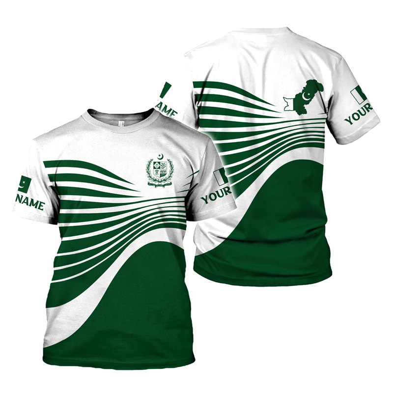 Pakistan Vlag 3D Print heren T - Summer Clothing Pakistan recensie en prijs