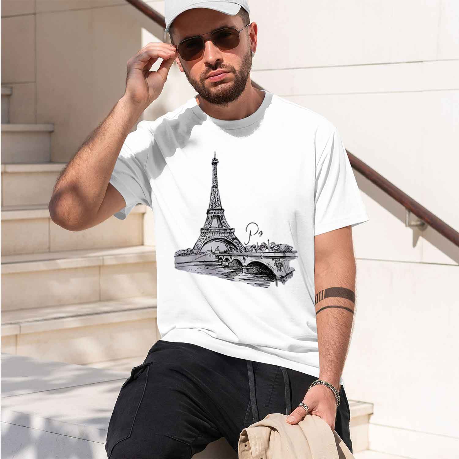 Dames T-shirt jaren 90 Paris p - Summer Clothing In Paris recensie en prijs