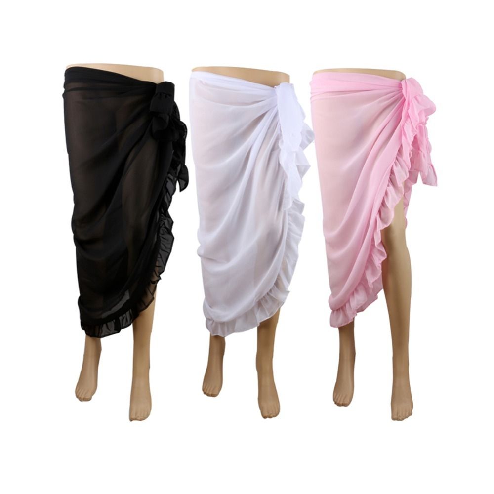 Wikkel-sjaal met ruches, saron - Sarong Pareo Wrap recensie en prijs