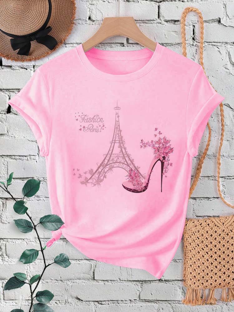 Mode Parijs Eiffeltoren Print  - Summer Clothing In Paris recensie en prijs