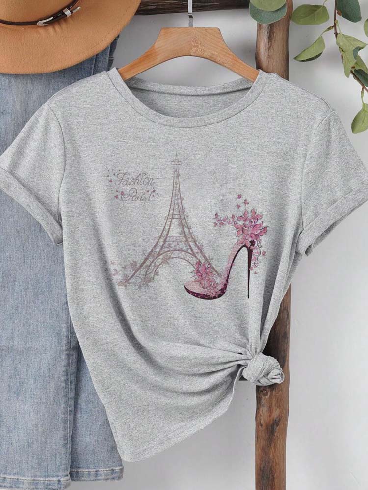 Mode Parijs Eiffeltoren Print  - Summer Clothing In Paris recensie en prijs