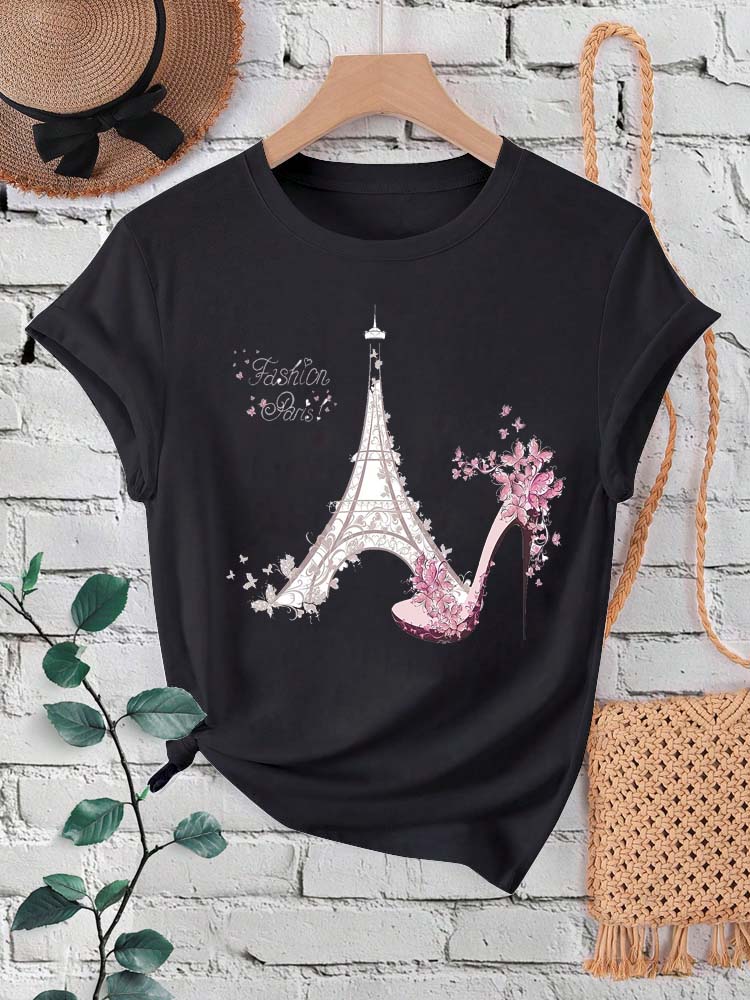 Mode Parijs Eiffeltoren Print  - Summer Clothing In Paris recensie en prijs