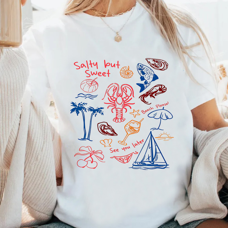 Zoet en zout T-shirt voor here - Summer Vibes Clothing Men recensie en prijs