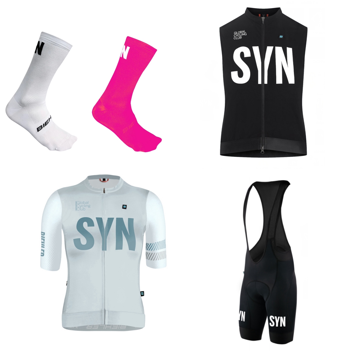 SYN Witte wielertrui met korte - Summer Green Clothing recensie en prijs