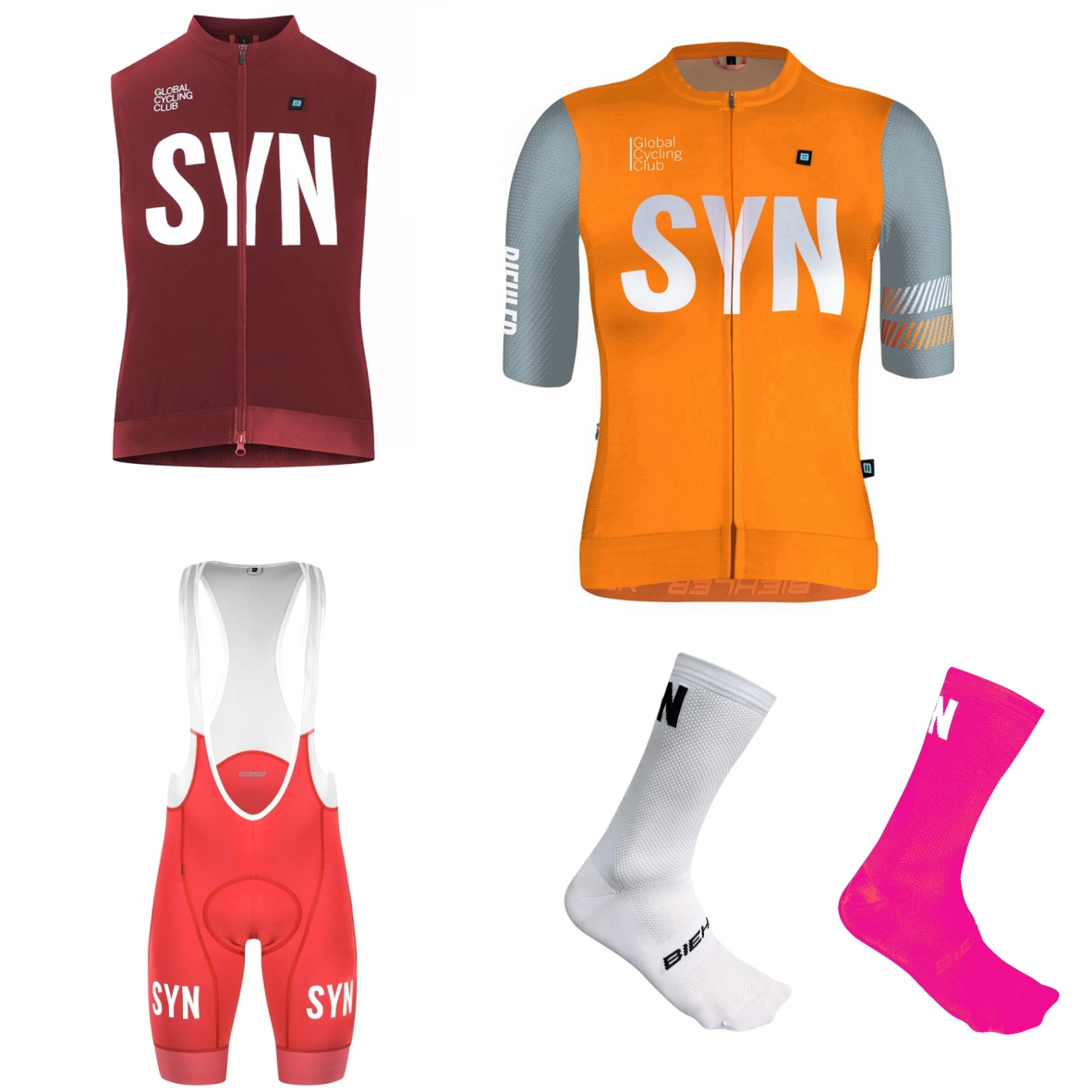 SYN Witte wielertrui met korte - Summer Green Clothing recensie en prijs