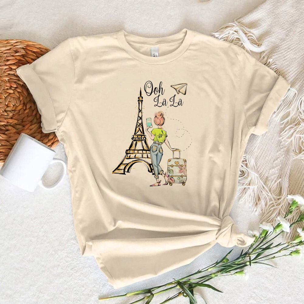 Paris bedrukt dames T-shirt da - Summer Clothing In Paris recensie en prijs