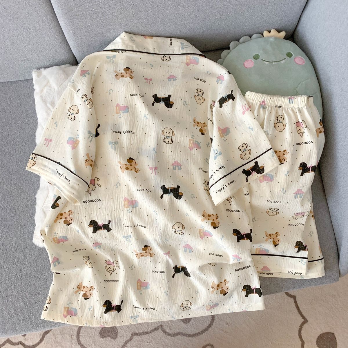 Zomerse dunne pyjama voor dame - Summer Clothing Sets Women recensie en prijs