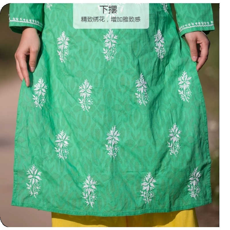 Dames geborduurde Kurti Indias - Summer Clothing Pakistan recensie en prijs