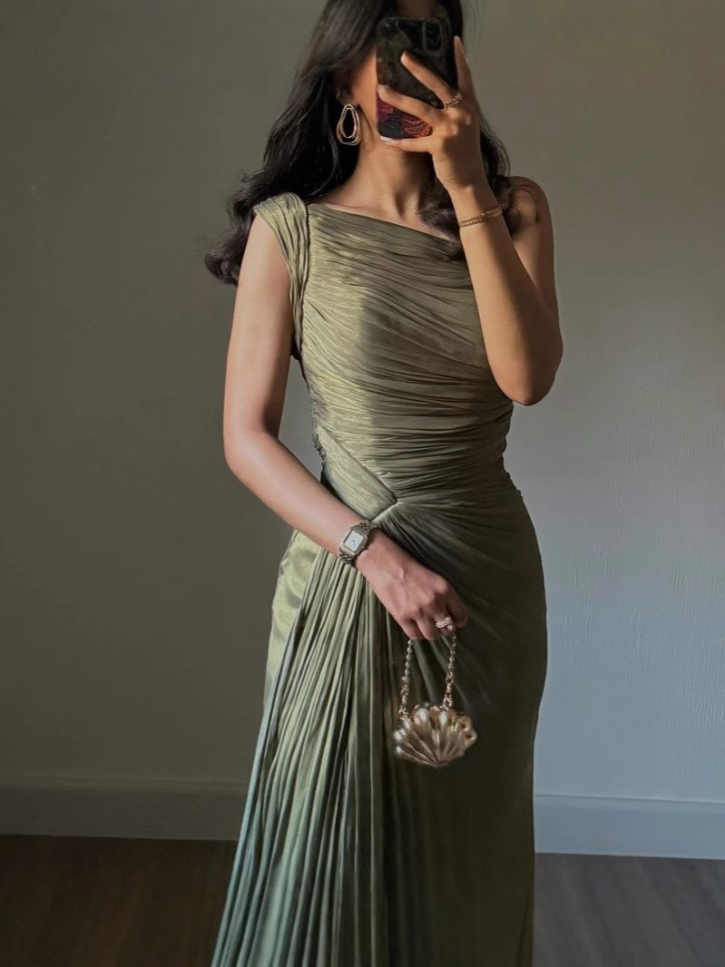 Luxe feestjurk maxi-jurk dames - Summer Green Clothing recensie en prijs