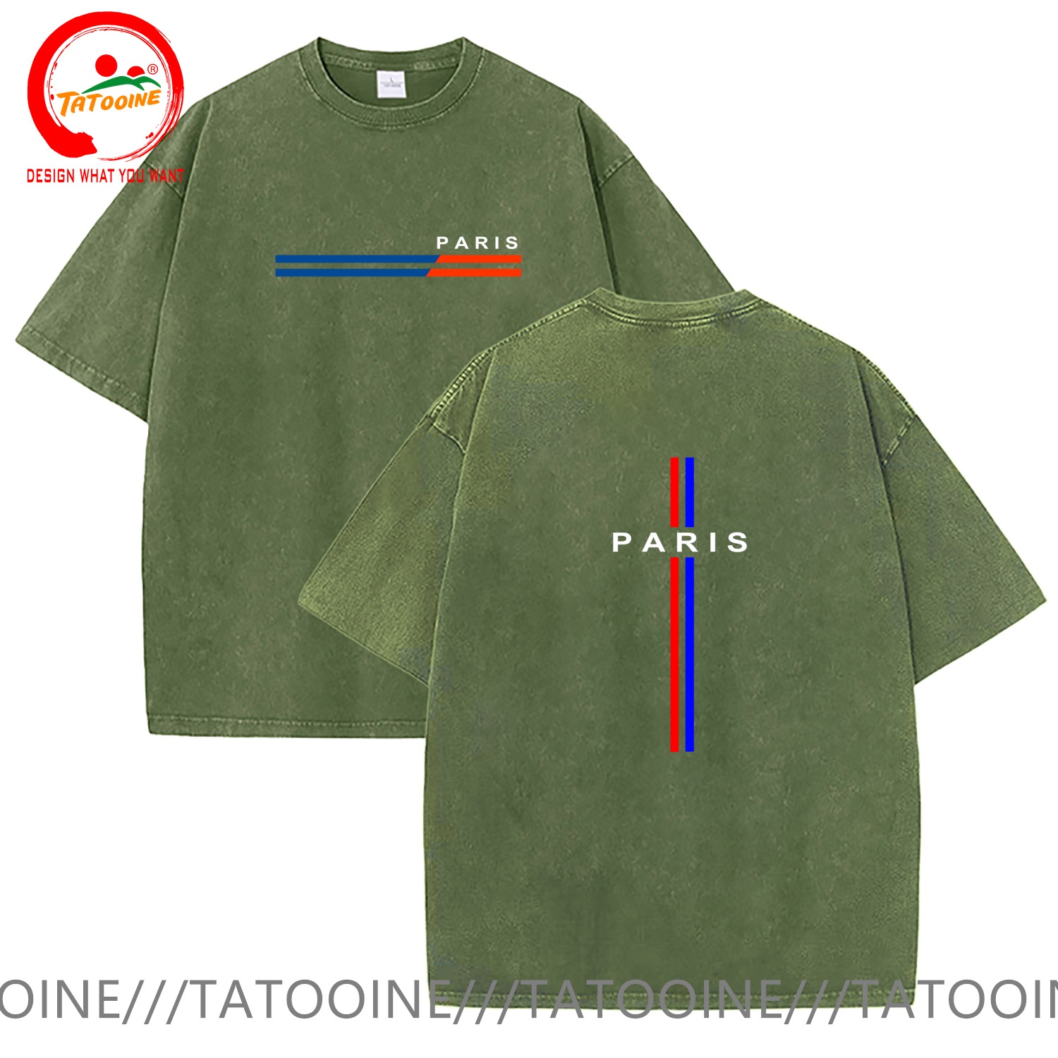 Vintage gewassen katoenen T-sh - Summer Clothing In Paris recensie en prijs
