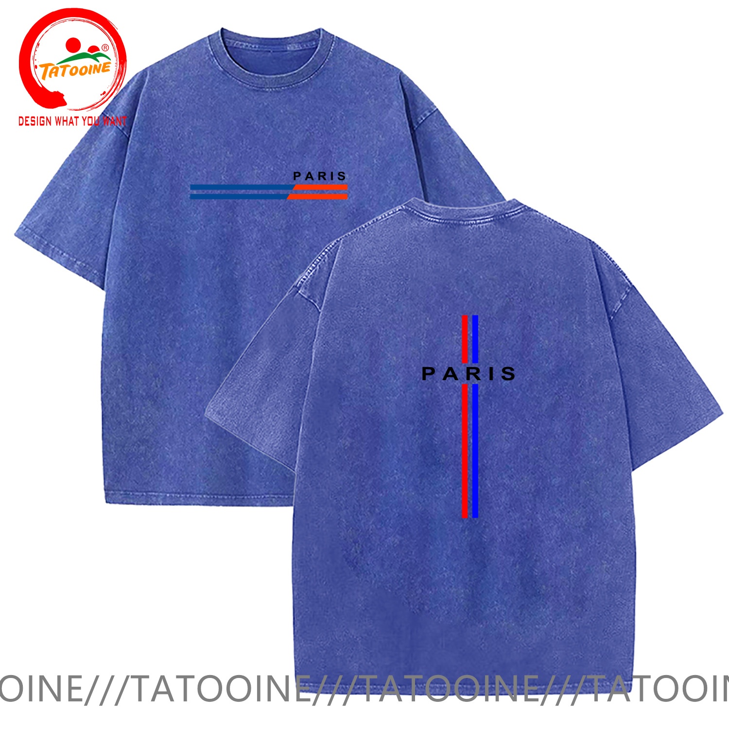 Vintage gewassen katoenen T-sh - Summer Clothing In Paris recensie en prijs